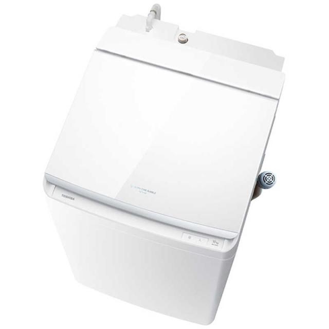 東芝　TOSHIBA　縦型洗濯乾燥機 洗濯10.0kg 乾燥5.0kg ヒーター乾燥(水冷・除湿タイプ) グランホワイト　AW-10VP4-W（標準設置無料）