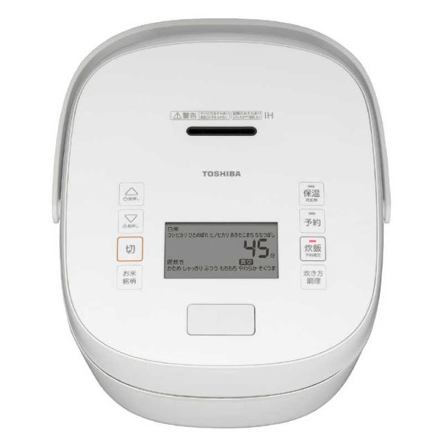 東芝 TOSHIBA 炊飯器 1升 炎匠炊き 真空圧力IH グランホワイト RC