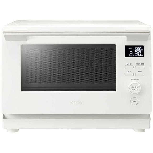 東芝　TOSHIBA　電子レンジ 23L フラット プレミアムモデル ヘルツフリー(東日本・西日本対応) ミルキーホワイト　ER-S10A(W)