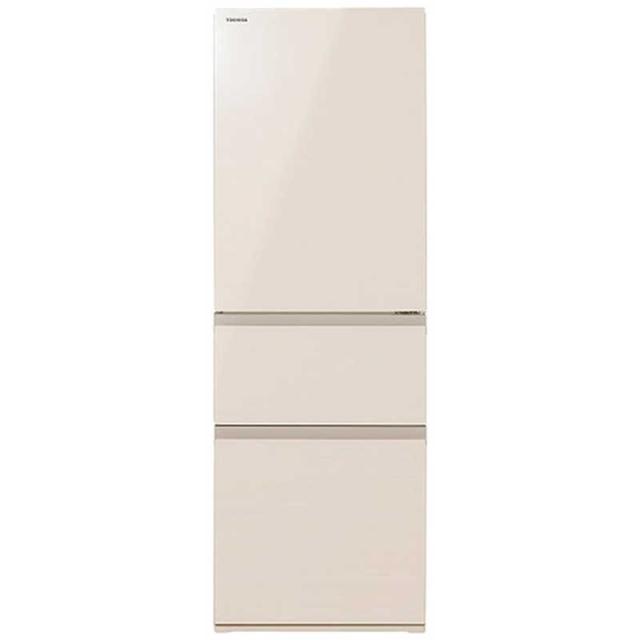 東芝　TOSHIBA　冷蔵庫 3ドア 右開き VEGETA ベジータ SV  幅60cm 356L グレインアイボリー　GR-W36SV-UC（標準設置無料）の通販は 69,201円
