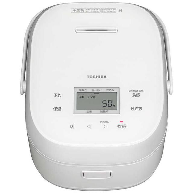 東芝　TOSHIBA　炊飯器 5.5合 IHジャー ガラスタッチパネル ホワイト　RC-10BHW-W