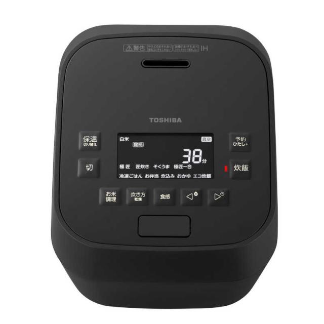 東芝　TOSHIBA　炊飯器 3.5合 炎匠炊き 真空圧力IH グランブラック　RC-6MGX-K_1