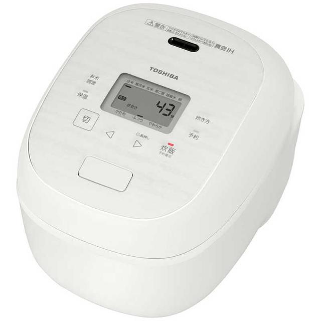 東芝　TOSHIBA　炊飯器 5.5合 炎匠炊き 真空IH 銅かまど丸釜 ミルキーホワイト　RC-10RXB-W