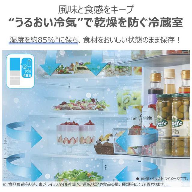 東芝 TOSHIBA 冷蔵庫 6ドア 462L フレンチドア(観音開き) ベジータ FH