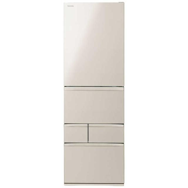東芝　TOSHIBA　冷蔵庫 5ドア 465L 左開き VEGETA ベジータ GSKシリーズ 真ん中野菜室 幅60cm サテンゴールド　GR-Y470GSKL-EC（標準設置無料）