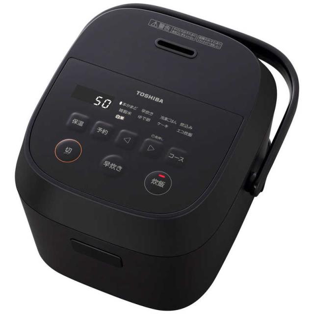 東芝　TOSHIBA　炊飯器 3合 マイコン ふっくら炊き上げ 厚釜1.7mm ブラック　RC-5AMX-K