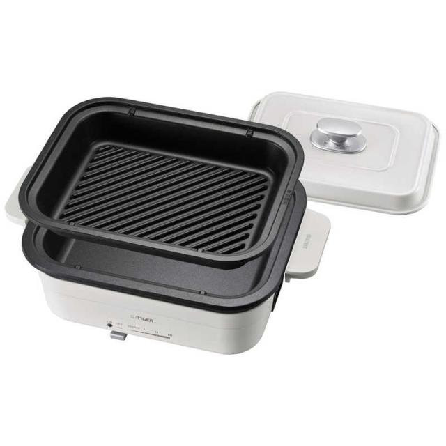 タイガー　TIGER　ホットプレート セラミックホワイト [プレート2枚]　CRL-A201WC
