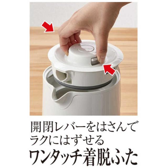 タイガー　TIGER　蒸気レス電気ケトル [0.8L]　PCK-A081-WM マットホワイト