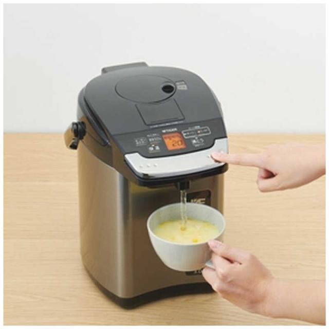 タイガー　TIGER　電気ポット ［3.0L /蒸気レス機能つき］ ブラック　PIG-H300K