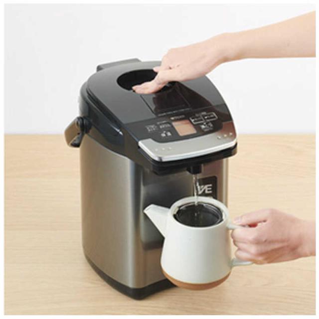 タイガー　TIGER　電気ポット ［3.0L /蒸気レス機能つき］ ブラック　PIG-H300K