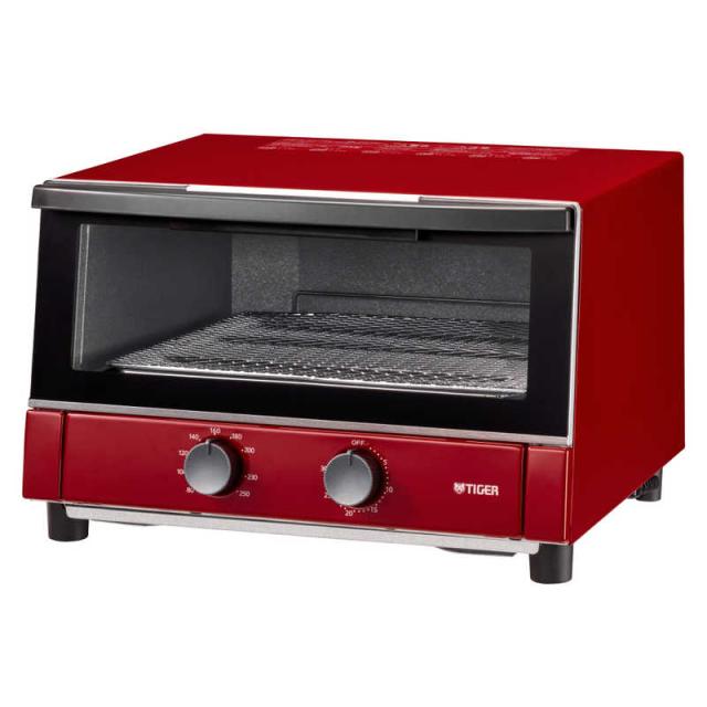 タイガー　TIGER　オーブントースター やきたて 1300W/食パン3枚 レッド　KAM-S132R