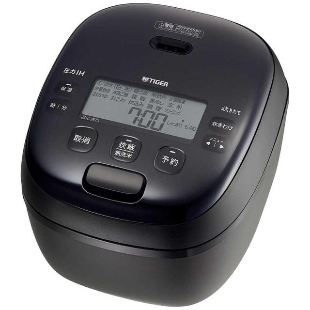 タイガー　TIGER　炊飯器 5.5合 炊きたて 圧力IHジャー 少量旨火炊き ブラック　JRI-H100K