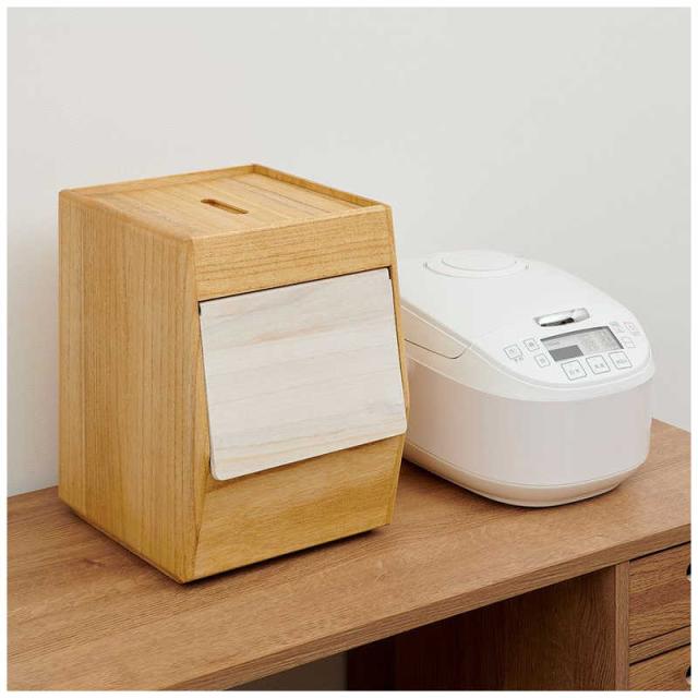オスマック 米びつ 5kg 計量付き 保存 KIRISAI 桐のこめ櫃 OSPO-5