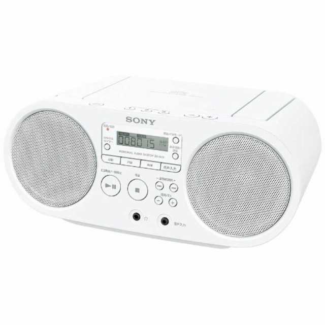 ソニー SONY CD ラジオ ホワイト ZS-S40(W) - ラジオ