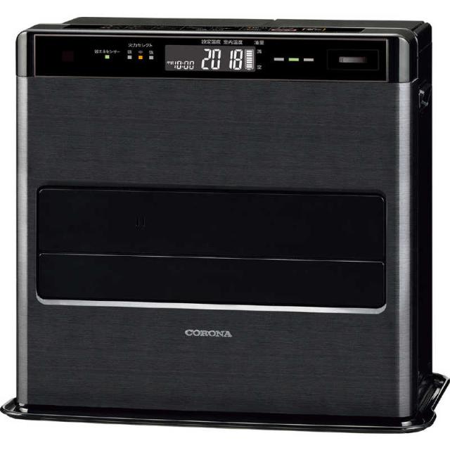 コロナ　CORONA　石油ファンヒーター WZシリーズ 木造15畳まで コンクリート20畳まで タンク容量7.2L グランブラック　FH-WZ5725BY