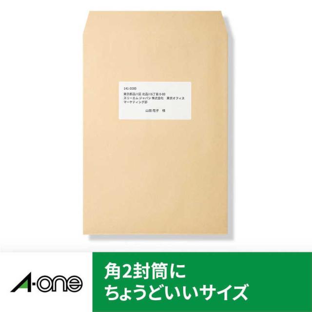 エーワン　ラベルシール[レーザープリンタ]四辺余白付 (A4サイズ･10面･500枚)　28647_2