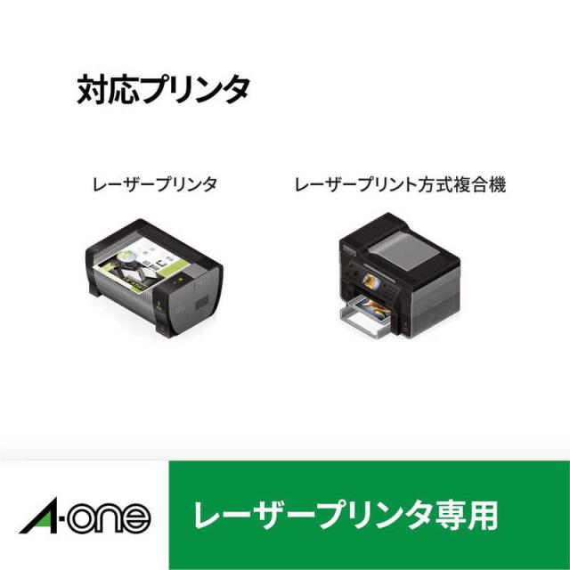 エーワン　ラベルシール[レーザープリンタ]四辺余白付 (A4サイズ･10面･500枚)　28647_7