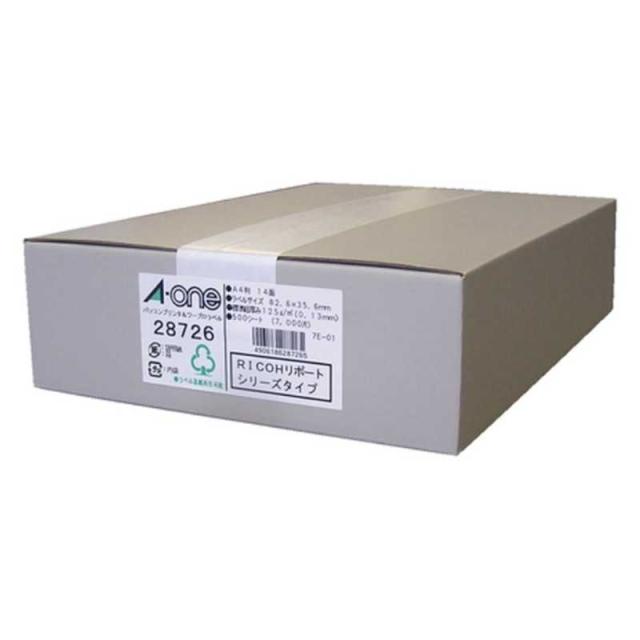 エーワン　パソコンプリンタ&ワープロラベル(A4サイズ･14面･500シート)　28726