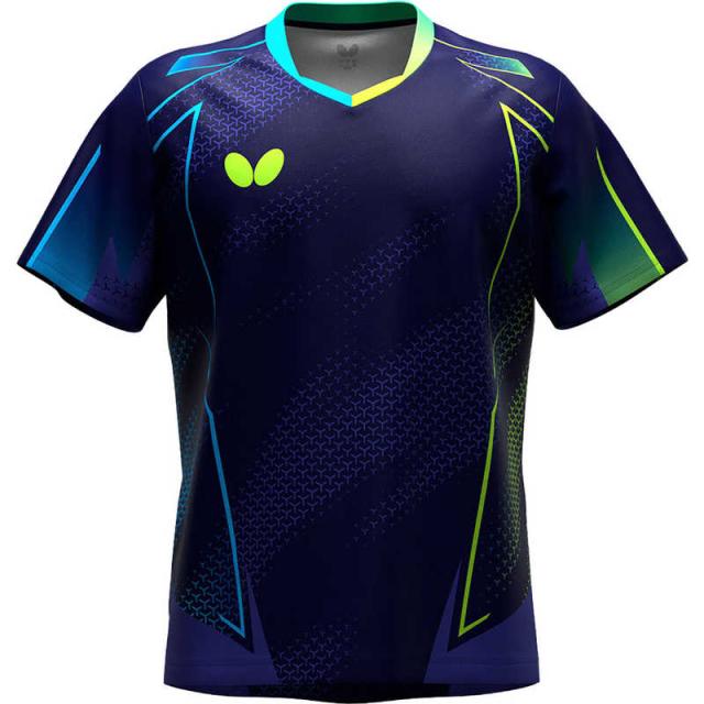 バタフライ　卓球用品 Butterfly ユニセックス ネイサス・シャツ ネイビー 3S　47180