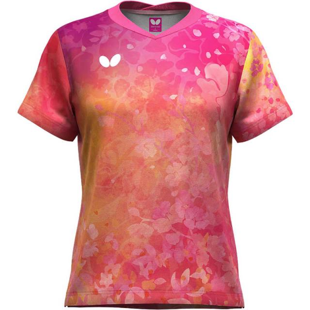 バタフライ　卓球用品 Butterfly レディース ルイネス・シャツ ロゼ S　47199