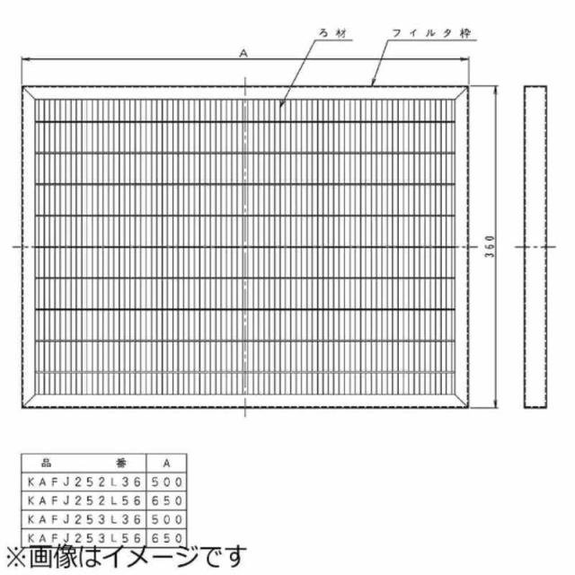 ダイキン　DAIKIN　高性能フィルター　KAFJ253L36