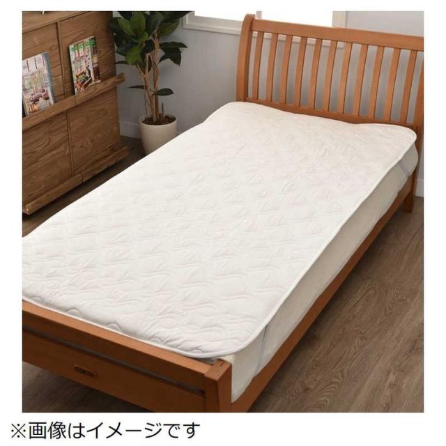 西川　洗えるベッドパッド　ダブル 西川（nishikawa） オール 汗を吸収 綿100％ ダブル 敷きパッド シーツ・カバー