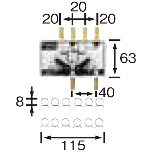 サンポット　調整弁ヘッダー　FHH2V2