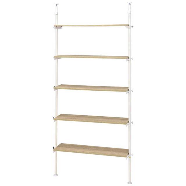 萩原　突っ張りラック ナチュラル/ホワイト　KTR3156WH 7,466円