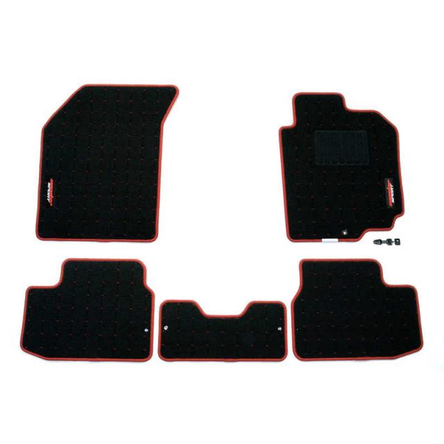 MONSTERSPORT　フロアマット Type-2 スイフトスポーツ［ZC31S］ MT車用 ブラック×レッド　894502-4650M