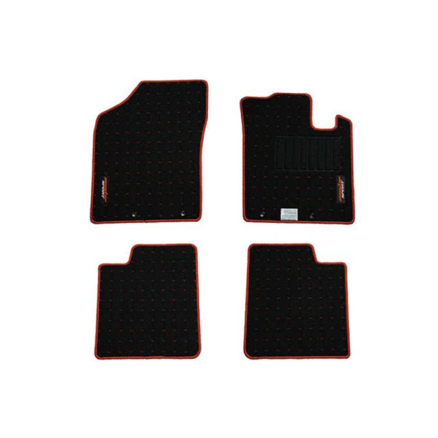 MONSTERSPORT　フロアマット アルトワークス/アルト［HA36S］ 5MT車用 ブラック×レッド　894500-7300M