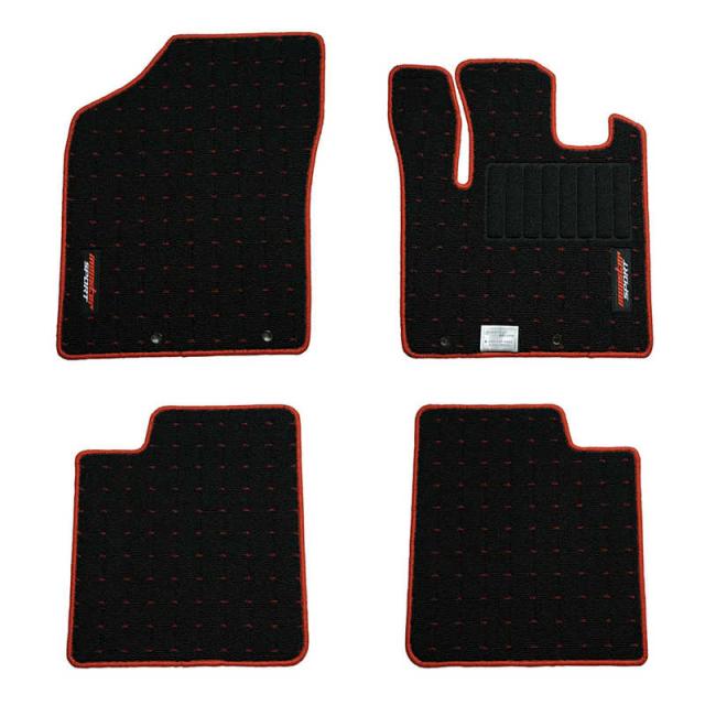 MONSTERSPORT　フロアマット アルトワークス/ターボRS/アルト［HA36S］ 5AGS/CVT車用 ブラック×レッド　894550-7300M