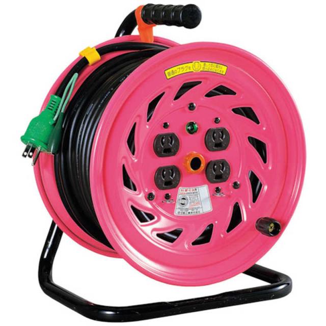 日動工業　NICHIDO 電工ドラム 100V 屋内型 アース付 抜け止め式 30m　NFE34N