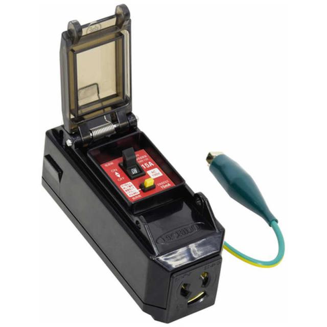 日動工業　NICHIDO プラコンインポッキンブレーカ 過負荷漏電保護兼用 抜け止めコンセント 10A　PIPBEKN10AS