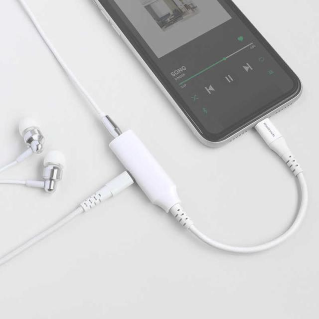 OWLTECH　Lightningオーディオ変換ケーブル ホワイト　OWLCBLTF35LT02WH_2