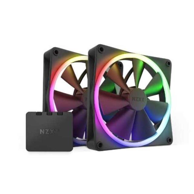 NZXT ケースファン 140mmダブルセット [140mm*2&RGB&FANコントローラー