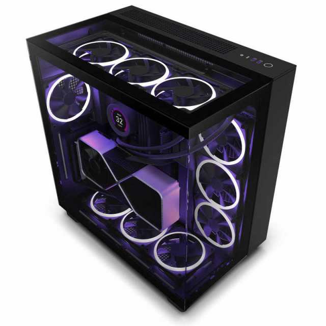 NZXT　PCケース［ATX /Micro ATX /Mini-ITX］H9 Elite ブラック　CM-H91EB-01