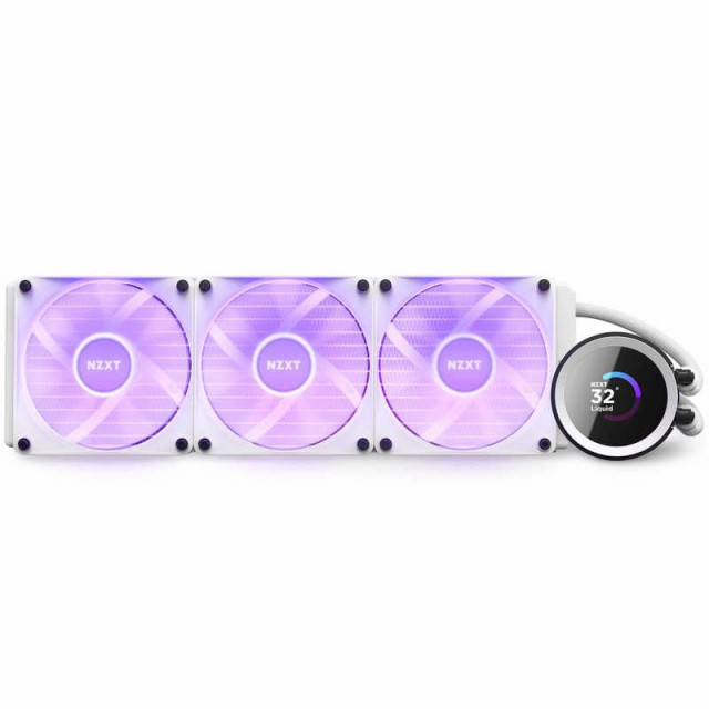 NZXT 水冷CPUクーラー KRAKEN360RGB ホワイト [ 120mmRGBファンx3