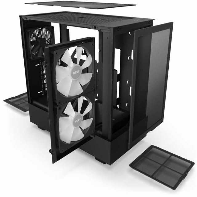 NZXT H5 FLOW RGB ブラック ATX microATX miniITX 対応 ミドルタワー