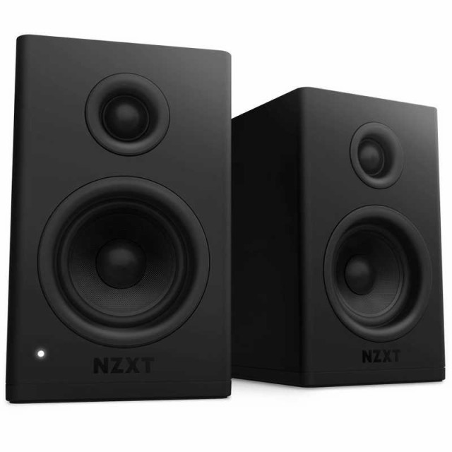 NZXT　PCスピーカー 『Relay Speakers』 ブックシェルフ型 3.5mm / RCA接続 ［AC電源 /2.0ch］ブラック　AP-SPKB2-JP