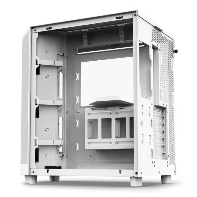 NZXT H6 FLOW_WHITE ミニタワーPCケース NZXT H6 Flow RGB ATX Mid Tower PC Case with Dual Chamber