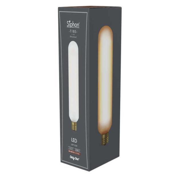 ビートソニック　LED電球 T185 White(グロスレス) Siphon ［E17 /T形 /25W相当 /電球色 /1個 /全方向タイプ］　LDF123D