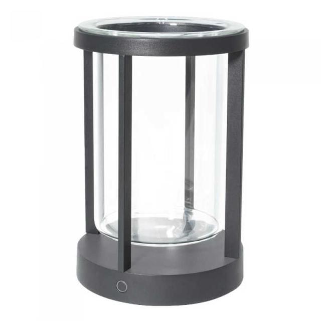 ビートソニック　ポータブルランプ「yoi」 PILLAR ダークグレイ ［LED /防雨型 /電球色］　YPL02DG