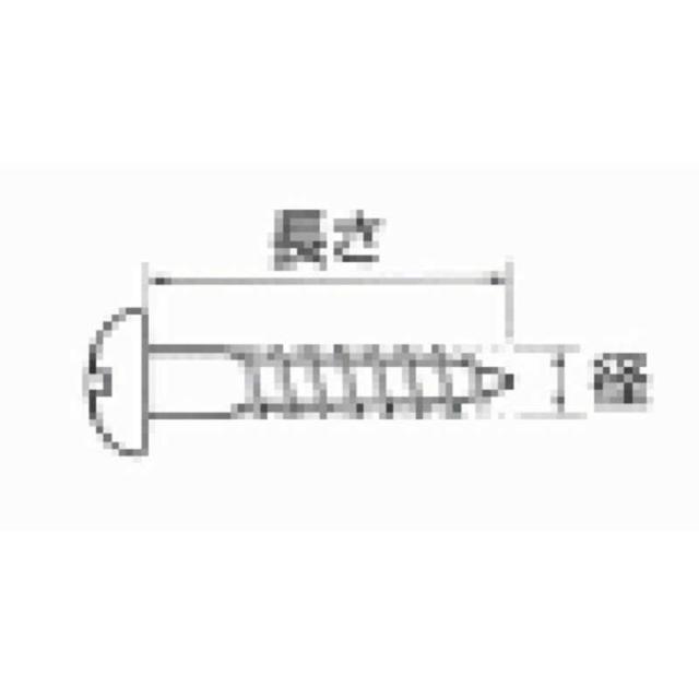 福井金属工芸 鉄木ネジ丸頭(ユニクロ)2.1×10 5000本入 NO.