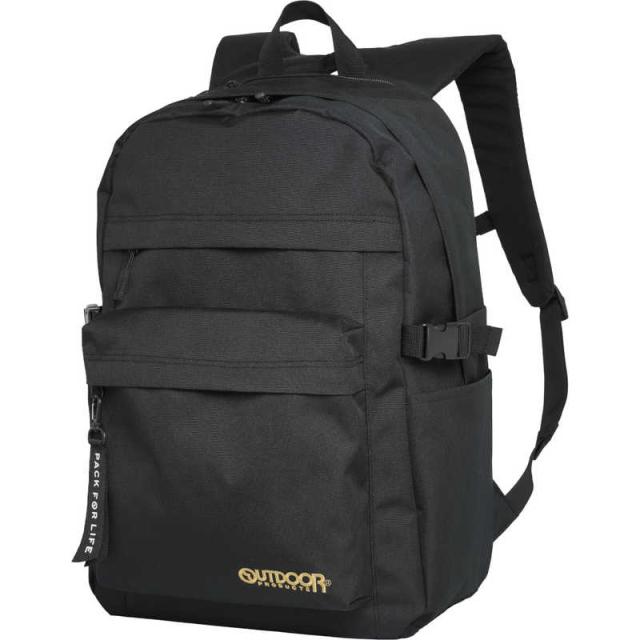 OUTDOOR　デイパック スクールリュック 通学 通勤 大容量 35L 15.6インチ PC対応 撥水 軽量 ゴールド/ブラック　OD-11192-GDBK