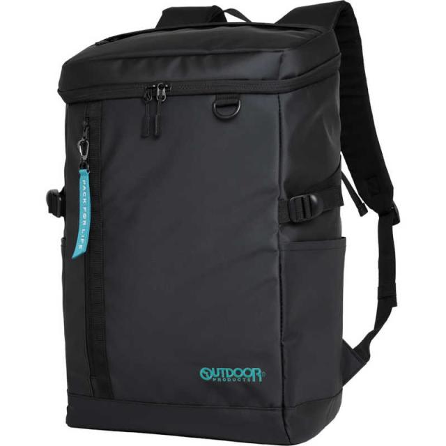 OUTDOOR　ボックスリュック スクールリュック 通学 通勤 大容量 35L 15.6インチ PC対応 撥水 ブルー/ブラック　OD-11193-BLBK