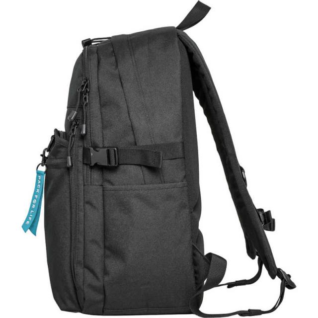 OUTDOOR　デイパック スクールリュック 通学 通勤 大容量 35L ダブルルーム 15.6インチ PC対応 タブレット収納 撥水 ブルー/ブラック　OD-11197-BLBK_2