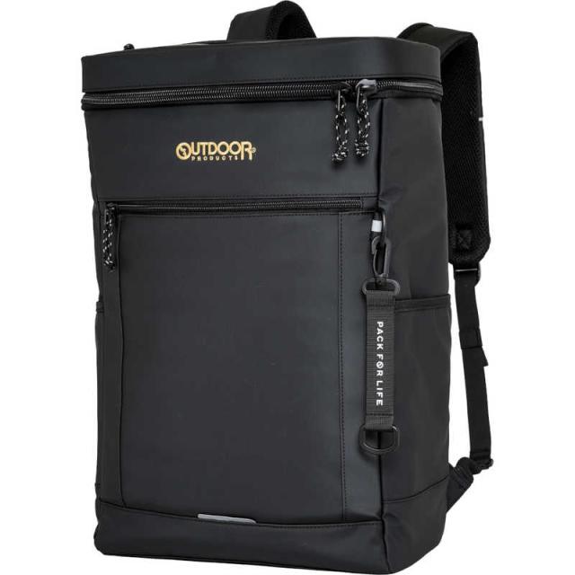 OUTDOOR　ボックスリュック 大容量 35L 15.6インチ PC対応 撥水 ゴールド/ブラック　OD-11198-GDBK