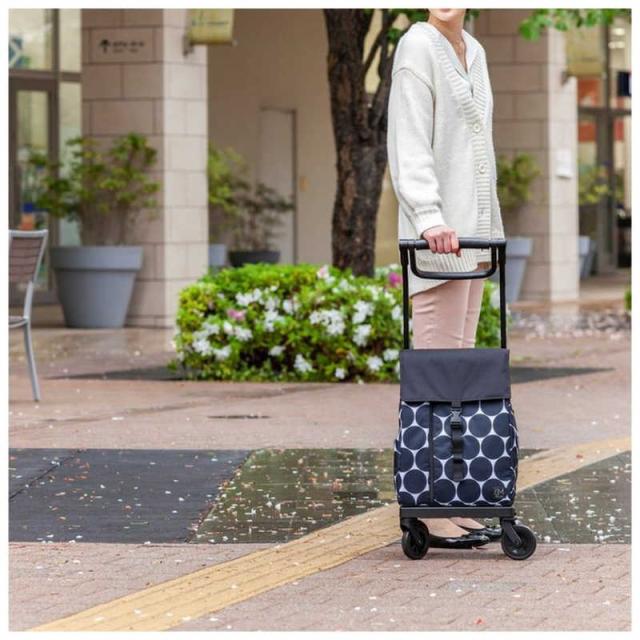 GRANMARIE　保冷温仕様ショッピングカート ドットブラック (ストッパー付き)　GM-124ST-DBK_16