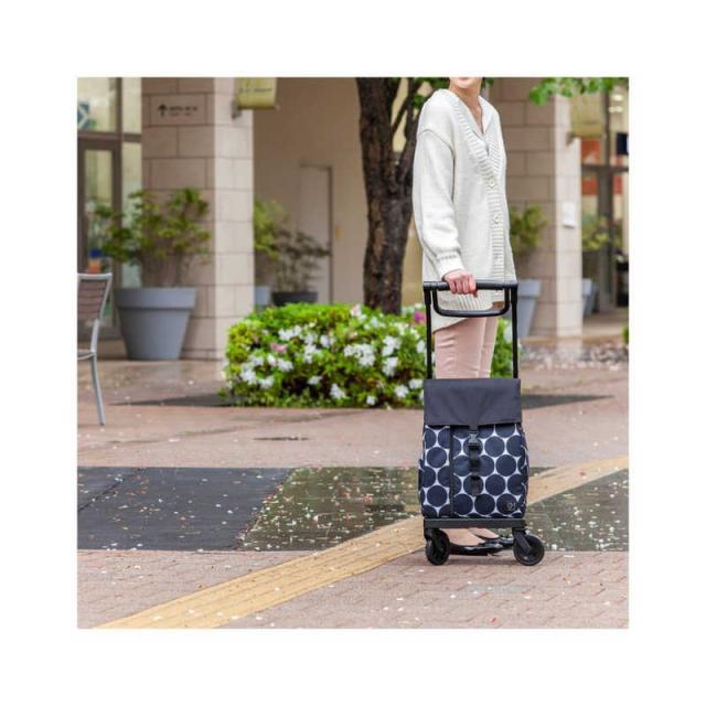 GRANMARIE　保冷温仕様ショッピングカート ドットブラック (ストッパー付き)　GM-124ST-DBK_18
