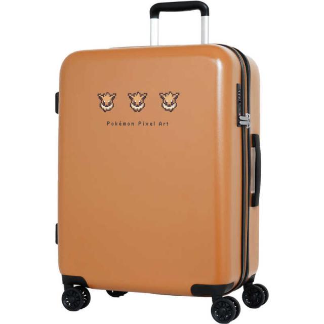 ポケモン ピクセルアート キャリーケース ブラウン [TSAロック
